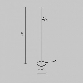 Торшер Maytoni Thin MOD395FL-L28B3K в Советском - sovetskiy.ok-mebel.com | фото 5