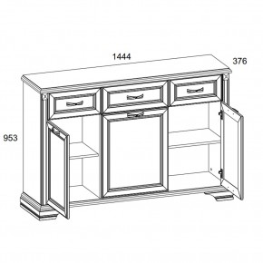 Тумба 3D3S, MONAKO, цвет Сосна винтаж/дуб анкона в Советском - sovetskiy.ok-mebel.com | фото 2