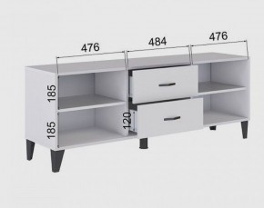 Тумба под ТВ ТВМ-6 (белый) в Советском - sovetskiy.ok-mebel.com | фото 2