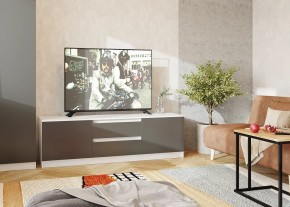 Тумба ТВ большая Парус (Белый/Графит) в Советском - sovetskiy.ok-mebel.com | фото 2