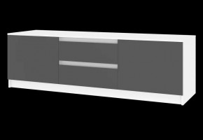 Тумба ТВ большая Парус (Белый/Графит) в Советском - sovetskiy.ok-mebel.com | фото 4