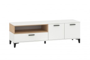 Тумба ТВА НМ 013.44 "Bergen" (Белый/Дуб бунратти) в Советском - sovetskiy.ok-mebel.com | фото
