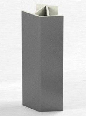 Угловое соединение для цоколя 135 гр. h100 мм (Алюминий, Белый, Черный, Сонома) в Советском - sovetskiy.ok-mebel.com | фото 1