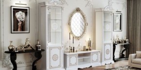 Витрина 1- дверная (12.321) Грация (белый/золото) в Советском - sovetskiy.ok-mebel.com | фото 2