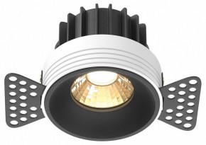 Встраиваемый светильник Maytoni Round DL058-12W2.7K-TRS-B в Советском - sovetskiy.ok-mebel.com | фото