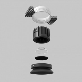 Встраиваемый светильник Maytoni Round DL058-12W2.7K-TRS-B в Советском - sovetskiy.ok-mebel.com | фото 5