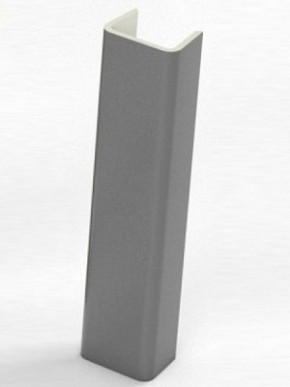 Торцевая заглушка  для цоколя h100 мм (Алюминий, Белый, Черный, Сонома) в Советском - sovetskiy.ok-mebel.com | фото