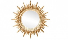 Зеркало круглое золото (1810(1) в Советском - sovetskiy.ok-mebel.com | фото